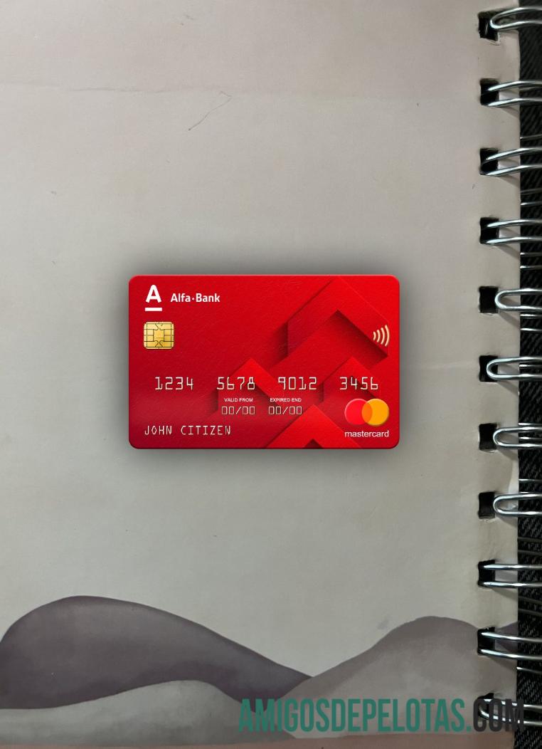 Rússia Alfa Bank Mastercard Photolook Front exemplo real